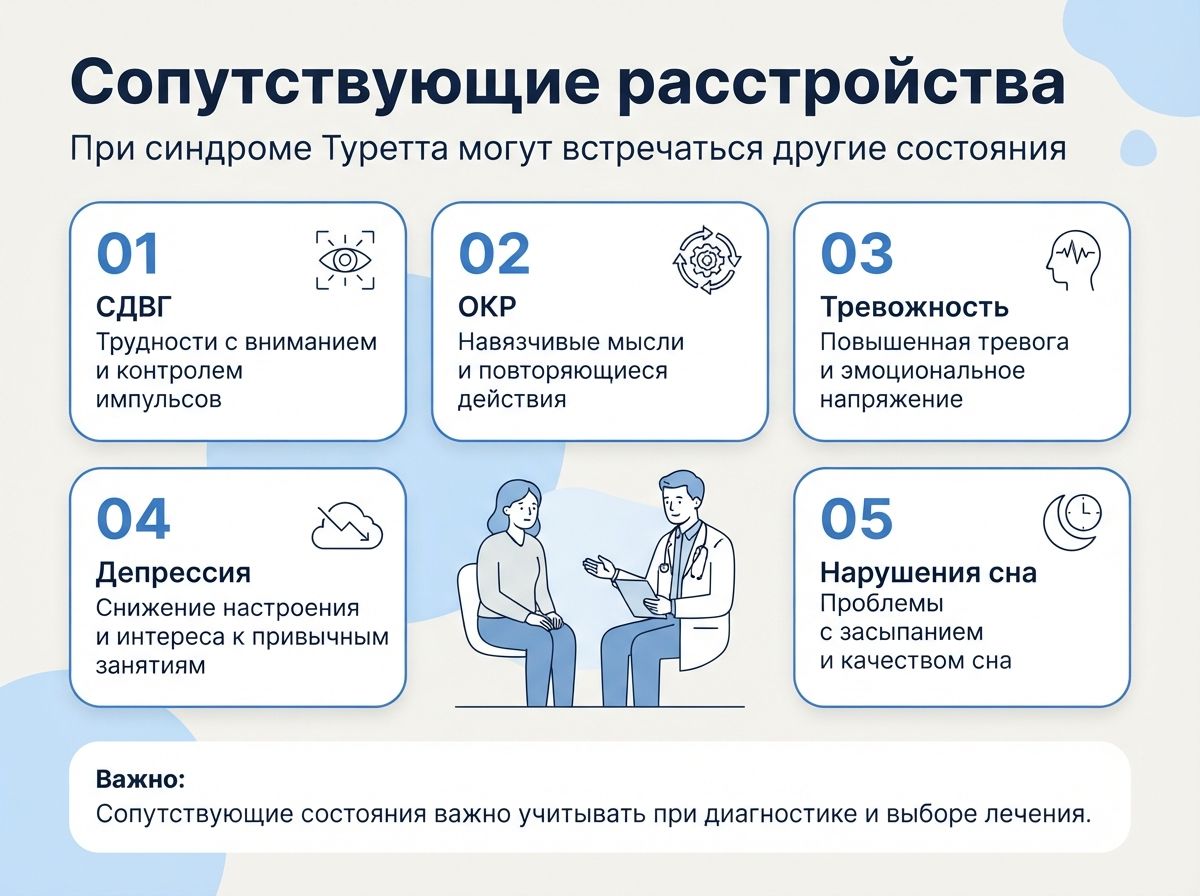 Лечение синдрома Туретта в Краснодоне инфографика